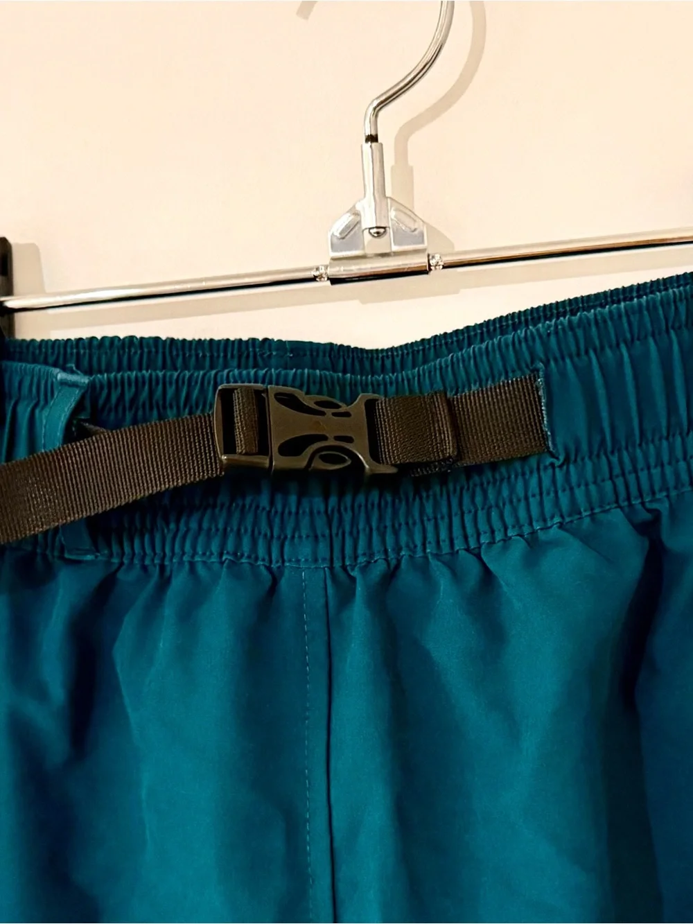 Nani Active Teal Swim/Athletic Shorts with Black Waist Belt